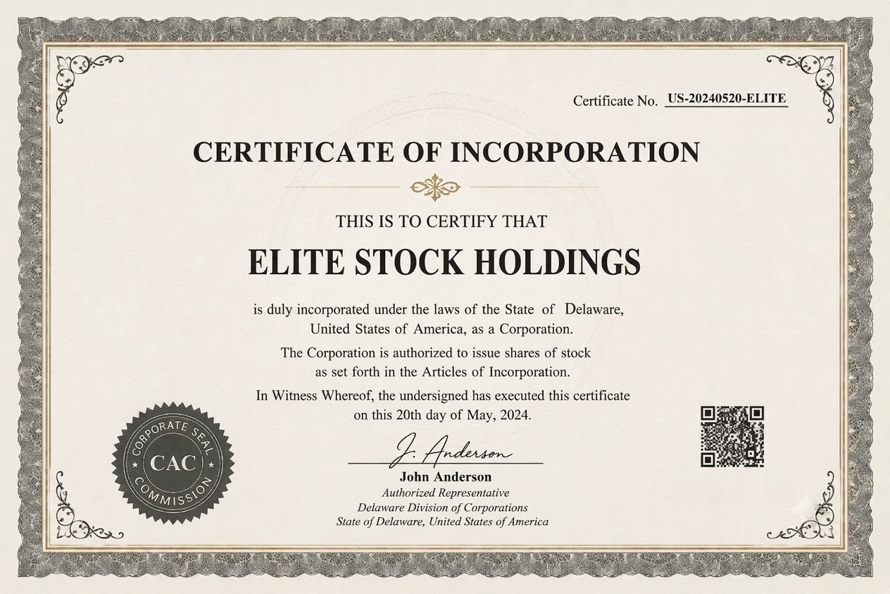 Certificate of Incorporation